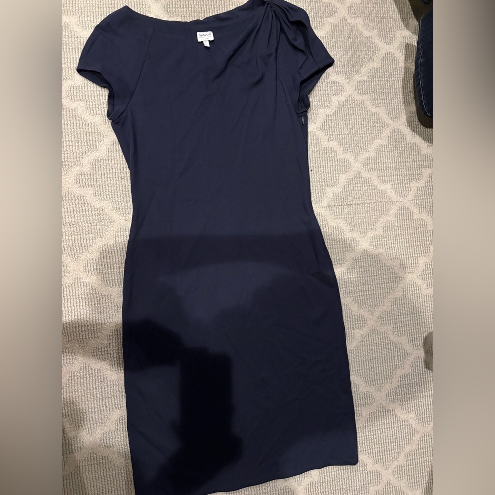 Armani Collezioni Midnight Blue Mini Dress